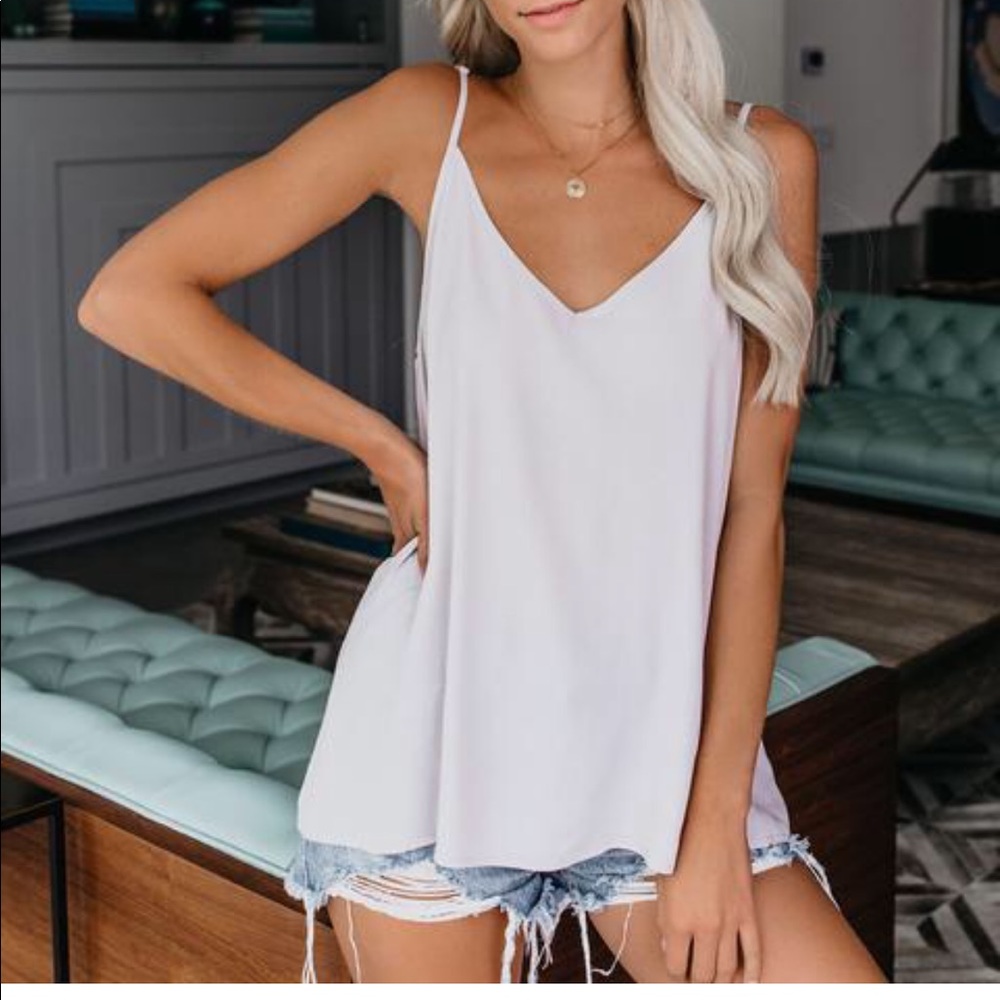 NWT ABSOLUTE VISCOSE CAMI TANK - LIGHT GREY TOP - Picture 3 of 8